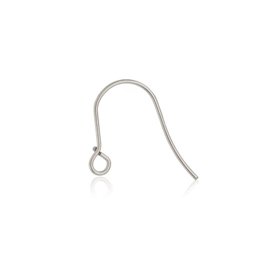 STS49 Simple Hook ( 2 pc ) Silver PVD