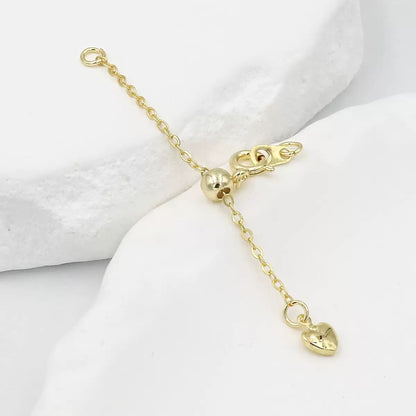 SS 3011 Bracelet adjustable extension ( 1 pc ) 14k Gold