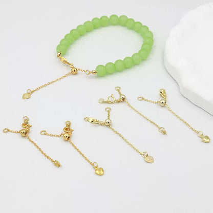 SS 3012 Bracelet adjustable extension ( 1 pc ) Silver plated