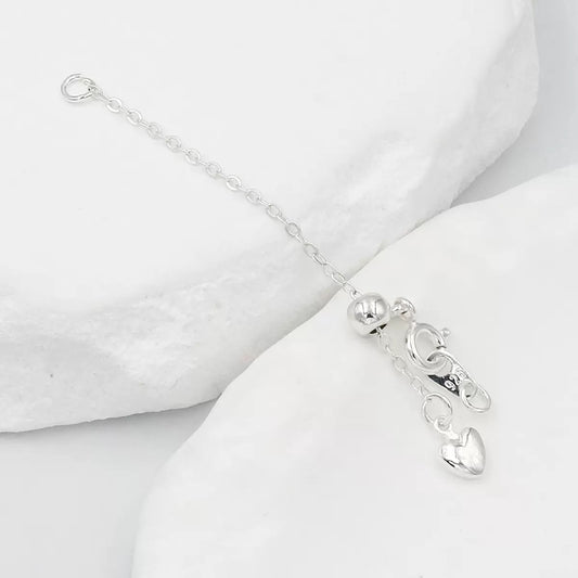 SS 3012 Bracelet adjustable extension ( 1 pc ) Silver plated