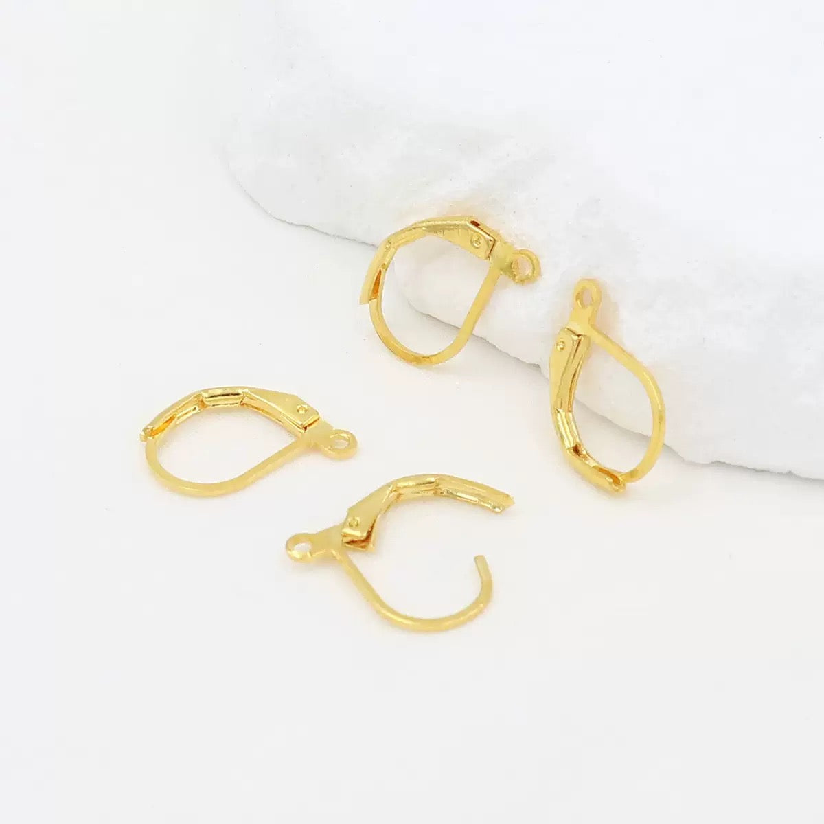 SS 3200 French Leverback Earring Hook ( 2 pc ) 18k gold plated