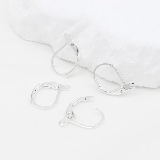 SS 3201 French Leverback Earring Hook ( 2 pc ) Silver plated