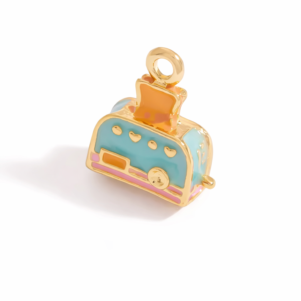 SS 3077 Tape Recorder 3D Enamel Charm - 316 SS PVD ( 1 pc ) Premium Collectible | Anti tarnish