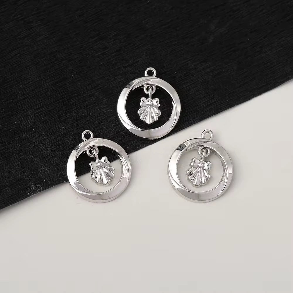 SS 2926 Dangling Bow Alloy Premium charm ( 1 pc ) Tarnish Resistant ( 19 mm )