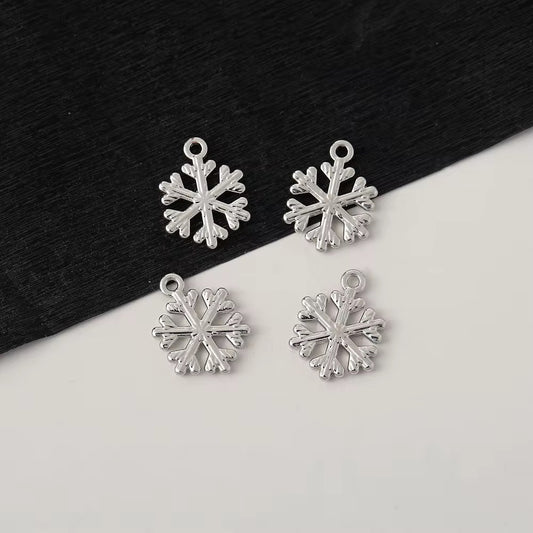 SS 2929 Snowflake Alloy Premium charm ( 1 pc ) Tarnish Resistant ( 16:13 mm )