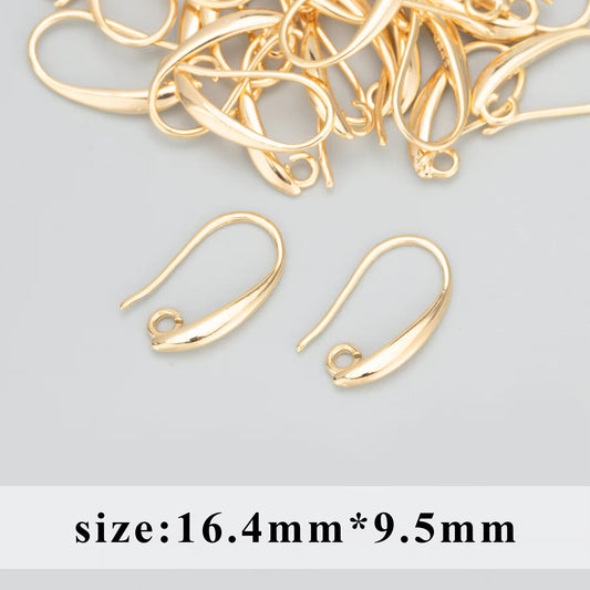 SS 682 18k gold plated hook ( 2 pc ) Anti tarnish