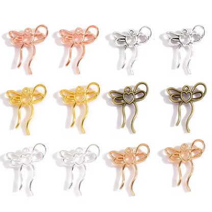 BBB 424 Bow metal Charm ( 1 pc ) High Quality Shine