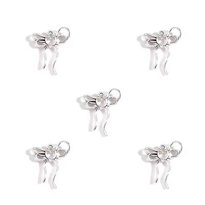 BBB 424 Bow metal Charm ( 1 pc ) High Quality Shine