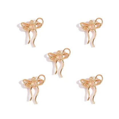 BBB 424 Bow metal Charm ( 1 pc ) High Quality Shine