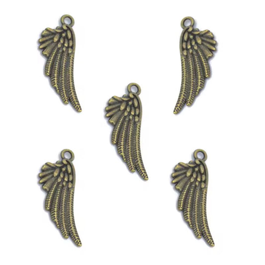 BBB 425 Wings metal Charm ( 1 pc ) High Quality Shine