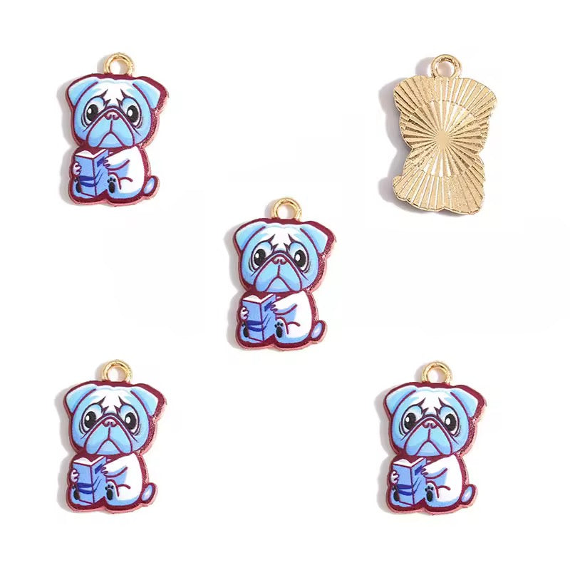 BBB 426 (a) Puppy Enamel Charm ( 1 pc ) High Quality Shine