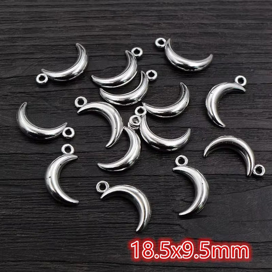 SS 2122 Moon Silver Antique charm ( 1 pc )