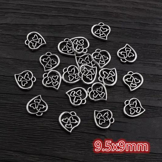 SS 2121 Heart Antique charm ( 1 pc )