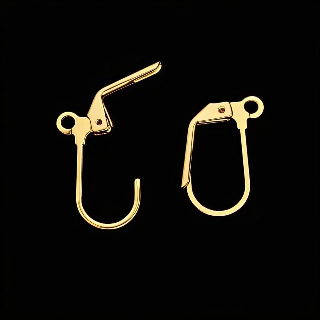 SS 3102 Earring Hooks - 18k gold PVD plated 316 stainless steel ( 2 pc ) Anti tarnish