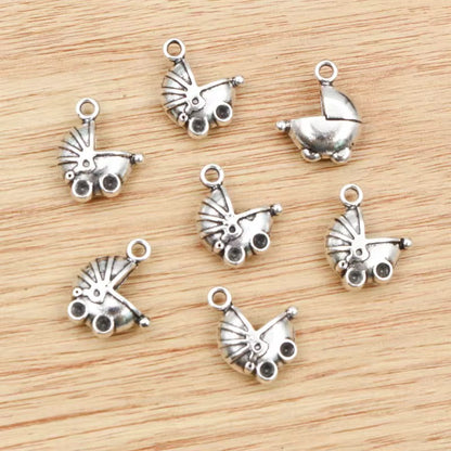 MC01C baby tram Metal Charm ( 1 pc ) High Quality Shine