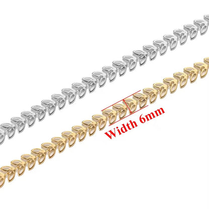 CN 309 Leaf Chain ( 1 feet ) Silver plated
