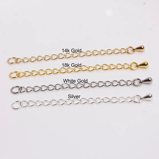 SS 844 18k gold plated chain extension  Material ( 1 pc ) Anti tarnish