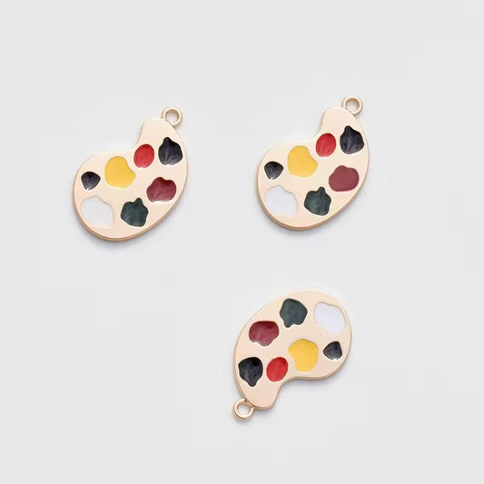 BBB 360 (g) Paint palette enamel charm ( 1 pc ) High quality shine ( 32:19 mm )