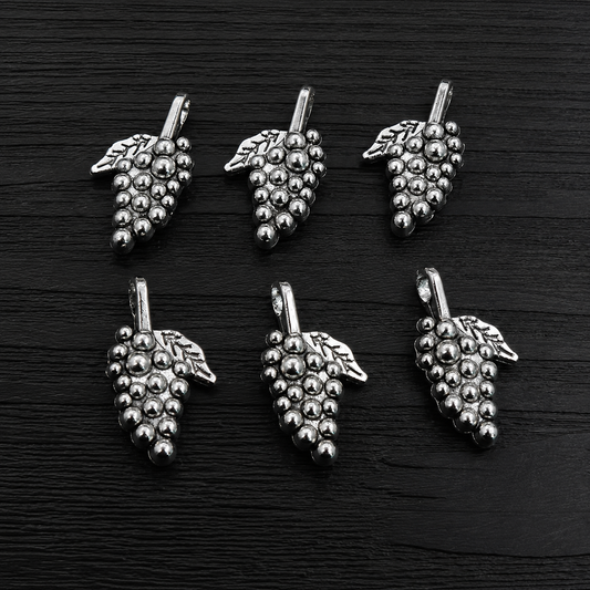 MC01H Grapes Metal Charm ( 1 pc ) High Quality Shine