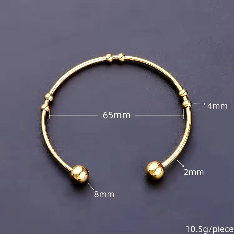 SS 3124 Bracelet Cuff 18k gold PVD plated 316 Stainless steel ( 1 pc ) Anti tarnish