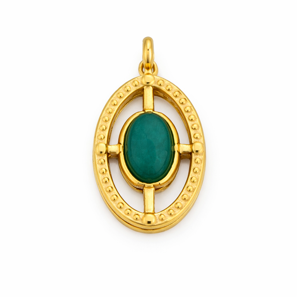 SS 3127 Vintage Charm 18k gold PVD plated 316 Stainless steel ( 1 pc ) Anti tarnish