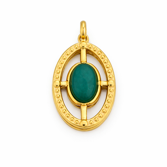 SS 3127 Vintage Charm 18k gold PVD plated 316 Stainless steel ( 1 pc ) Anti tarnish