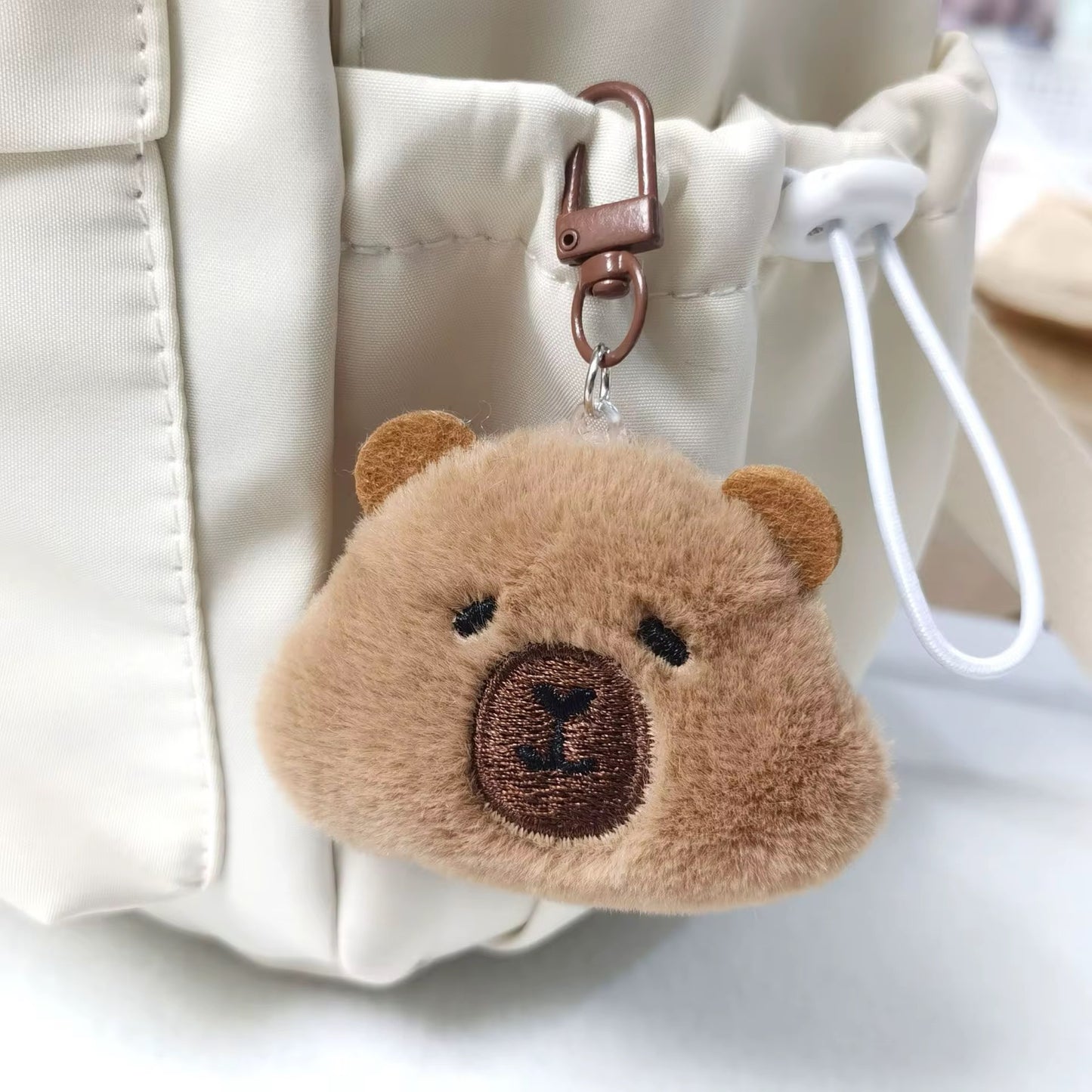 Capybara doll 3D Plush Toy Keychain ( 1 pc ) ( 10 cm )