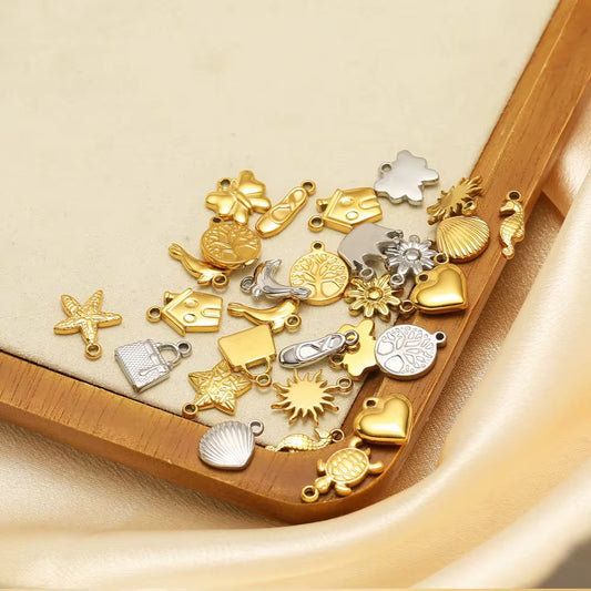 SS 2917 Crown Charm Silver plated stainless steel ( 1 piece ) Anti tarnish