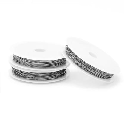 Beaded Wire ( Gear wire ) String Silver plated stainless steel ( 1 piece ) Anti tarnish