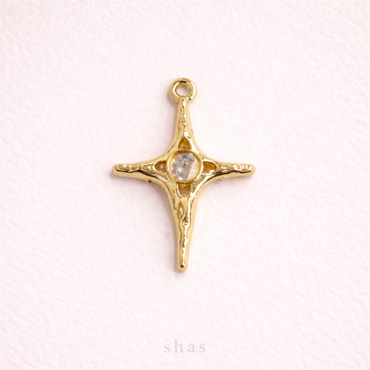 SS 3150 Twinkle charm 14k gold plated ( 1 pc ) Anti tarnish ( 30:20 mm )