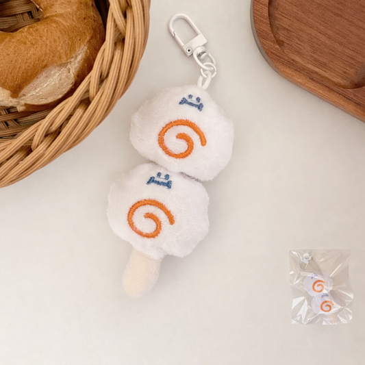 PK 60 Rice cake Cute Food 3D Plush Toy Keychain ( 1 pc ) Imported Premium Quality