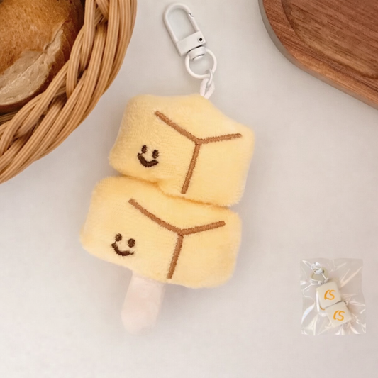 PK 62 Japanese Cute Food 3D Plush Toy Keychain ( 1 pc ) Imported Premium Quality