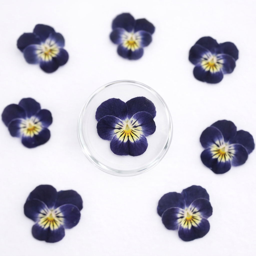 DF 56 Viola pansy violet Pressed Dried Flower ( 1 pc ) plain dried flower for Resin Art