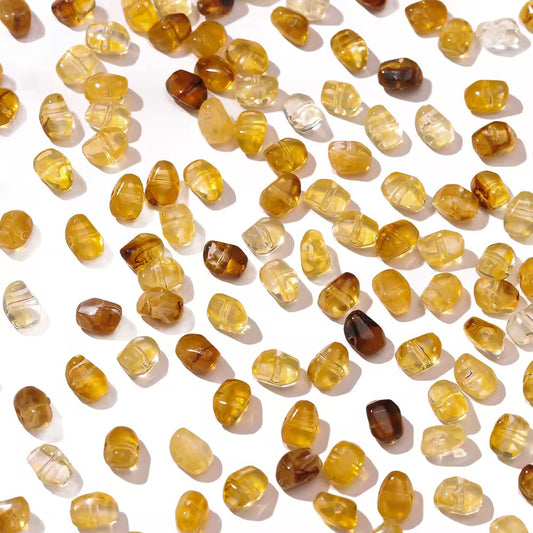 BBB 306 (k) Marble Pebble Crystal Chip Shiny  Bead ( 1 pc ) UV Plated Acrylic ( 6*9 mm )