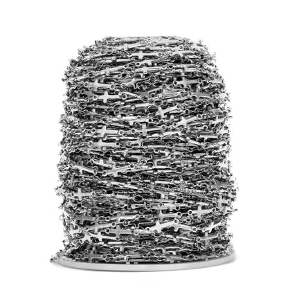 CN 16 Silver Cross Stainless steel chain ( 1 feet ) Anti tarnish