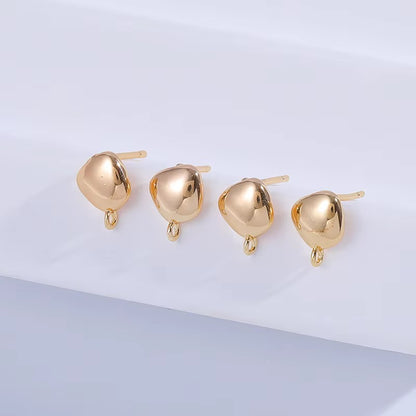 GPS03J Irregular Ball Stud ( 2 pc ) 18k Gold
