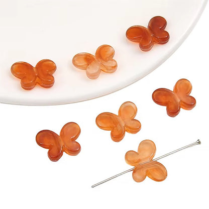 AB98 Translucent gradient butterfly Acrylic bead ( 1 pc )