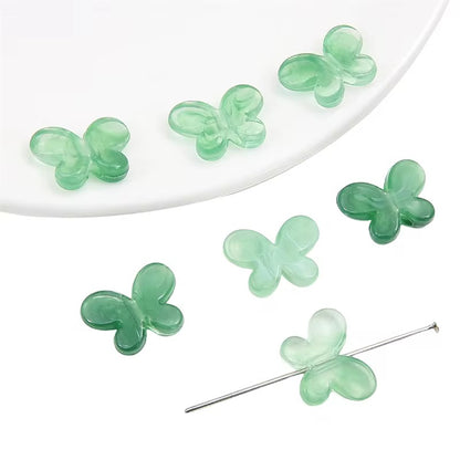 AB98 Translucent gradient butterfly Acrylic bead ( 1 pc )