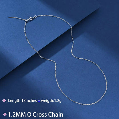 RC 26 White Gold plated ( silver ) dainty ready chain with needle ( 1 pc ) Anti tarnish