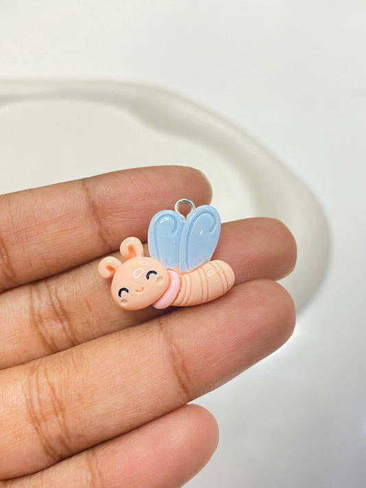 BRC 011 (A) Baby butterfly resin charm with hook ( 1 pc )