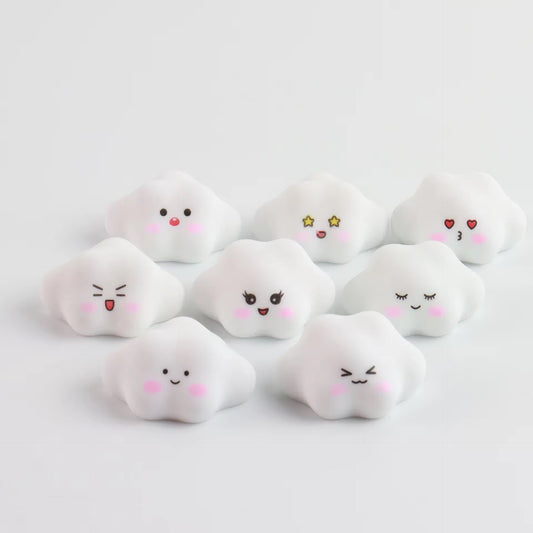 BRC 009 Emoji clouds 3D resin charm with hook ( 1 pc )