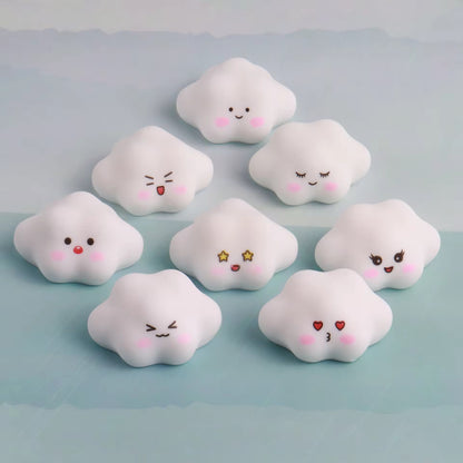 BRC 009 Emoji clouds 3D resin charm with hook ( 1 pc )