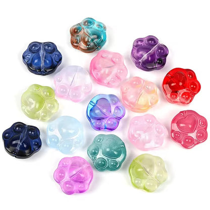 BGB 019 Paw glass lamp work bead ( 1 pc )