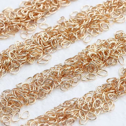 Oval Jumpring 18k gold plated ( 1 pc ) - Anti tarnish