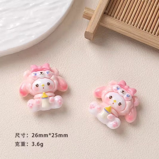 BBB 036 (D) kawaai resin charm ( 1 pc ) with / without hook