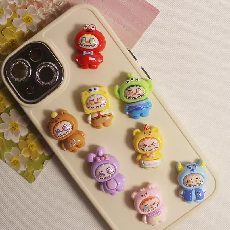 BBB 037 (B) Labubu kawaai resin charm with hook ( 1 pc )