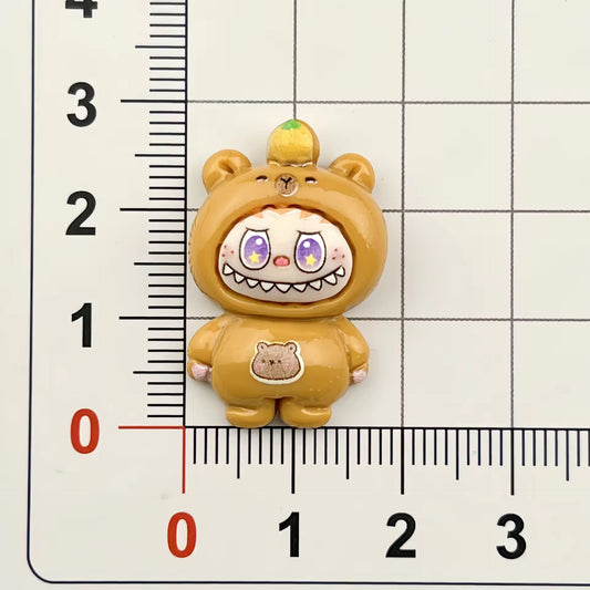 BBB 037 (B) Labubu kawaai resin charm with hook ( 1 pc )