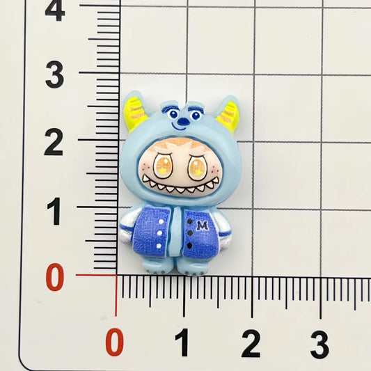 BBB 037 (C) Labubu kawaai resin charm with hook ( 1 pc )