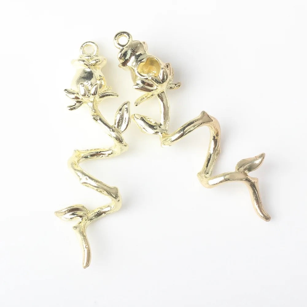 GP 1405 Rose alloy gold charm - per piece - tarnish resistant