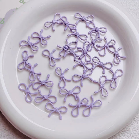 BBB 046 ( B ) Purple Butterfly knot vertical hole bead ( 1 pc )